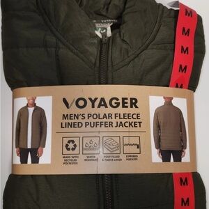 Voyager Men's Polar Fleece Lined Puffer Jacket  NEW Size Medium